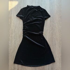 Elegant Black Velvet Dress
